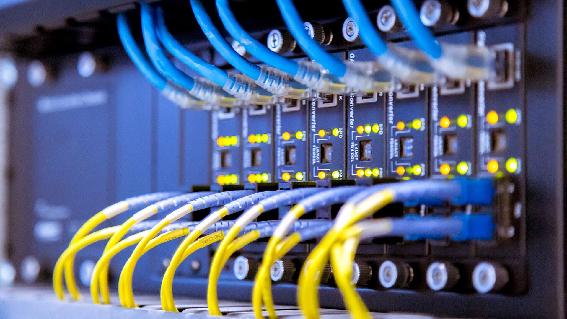 Server für Glasfaser Internet.